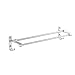 Produktbild Handtuchhalter Raum-Aluminiumhandtuch-Schiene, Tuch-Halter mit Zwei Rod, Wand-Berg-Badezimmer-Regal-Gestell, zeitgenössische Art TAO LU Shop (größe : 60x13x10cm)