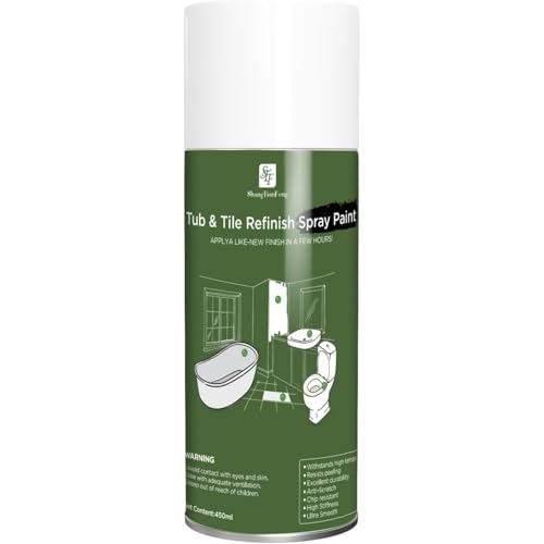 Tub and Tile Spray Paint (White), Tile Paint Bathtub Refinishing