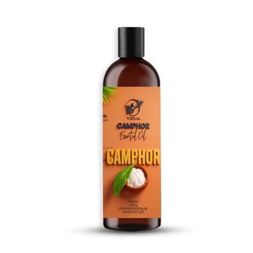 Image of Camphor Essential Oil 250ml Pure Natural Concentrated Oil for Aromatherapy Diffuser Massage Pain Relief Skin Care and Home Fragrance Therapeutic Grade Multipurpose Oil