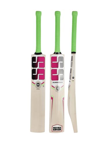 Image of SS Josh Size-6 KW Cricket Bat, 1000 Grams, Short Handle for Men, Premium Willow for Leather Ball, Lightweight, Strong Grip, Shock Absorption, Ideal for Professional Players