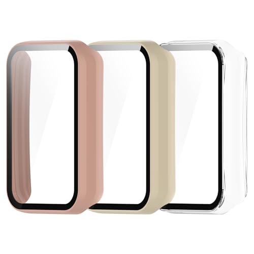 RuenTech �Ή�OPPO Band 2 �J�o�[�A�X�N���b�`�h�~�����^�k�[�hPC�P�[�X�{HD�A���`�u���X�g�K���X�t�B������̌^�ی�P�[�X OPPO Band 2�p�J�o�[�S�ʕی� �h�� �ϏՌ� ���ϋv (3�FD)