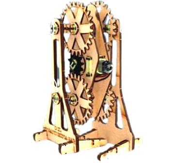 AdiChai STEM Model Wooden CHITTI Walking Robot Which Walks Using A DC Motor STEM Educational & Construction DIY Based Activity Kit For Kids And Adults And Adults,Fun Project , Made in India ( 5+Ys)