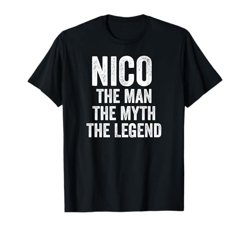 Photo de Nico The Man The Myth The Legend Chemise Prénom Nico T-Shirt