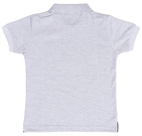 Image of Boys Cotton Polo T-Shirt Regular Fit Half Sleeve Plain Collar T-Shirt, Soft Breathable Casual Wear