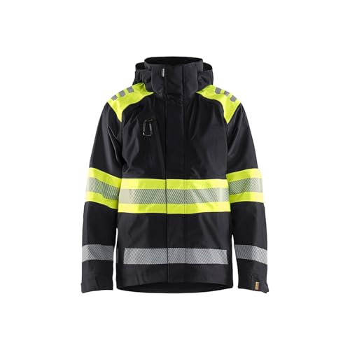 Chaqueta hardshell alta visibilidad impermeable con bandas reflectantes y diseño ergonómico 4420