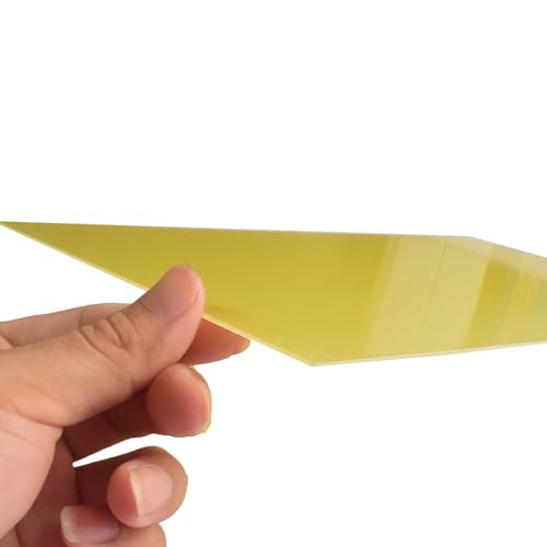 Fleymu Epoxy Board, 10 Stück 3240 Isolierplatte 20.5cm*17.5cm*0.05cm, Fiberglasplatte, Epoxidplatte FR-4, Hochtemperaturbeständiges Isolierbrett für DIY Batterie Pack Lithium Batterie