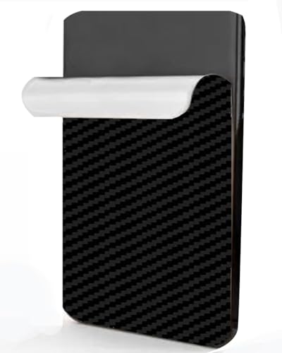 Image of Compatible with Apple iPhone 13 Pro max Back Skin Sticker /Vinyl wrap /Protective Film Mobile Skin Carbon Fiber Black by Candeal Mizhan (only Back)