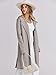 ANRABESS Women's Long Cardigans Sweater 2025 Fall Dressy Casual Lapel Knit Warm Trench Coatigan Oversized Blazer Jacket Coat Grey Small