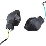 2pcs Motorcycle 12v Front Rear Turn Signal Lights Blinker Indicator Lamp For Honda Grom MSX 125 2017-2020 (smoke)