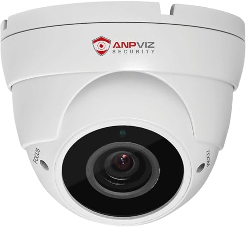 Anpviz 5MP Analog CCTV Camera, HD 4-in-1(TVI/AHD/CVI/CVBS), 4X Manual Focus/Zoom
