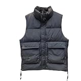 Men's White Duck Down Vest Warm Casual Sleeveless...