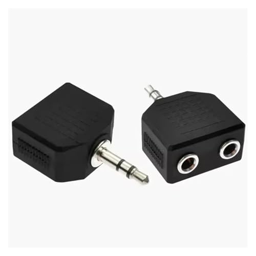 Doubleur jack 3.5mm stéréo mâle femelle pour connecter deux casques audio