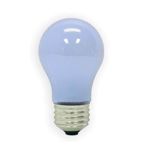 GE Lighting Reveal 48697 40-Watt Ceiling Fan Frost A15 Light Bulbs, 2-Pack, Medium Base, 2 Count