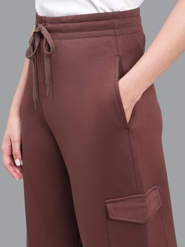 Image of GO COLORS Mostlysane Collection Scuba Cargo Sweatpants for Women | Lightweight, Mid Rise, 4 Pockets