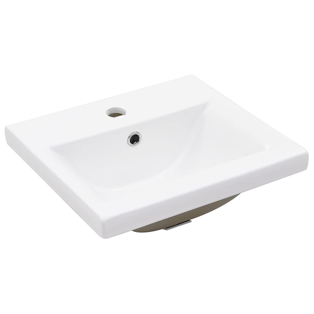 Armario de lavabo con lavabo empotrado, roble ahumado, cajón de almacenamiento, montaje en pared, muebles de baño, rebosadero