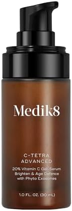 Medik8 C-Tetra Advanced - Balancing, Plumping, Hydrating Daily Vitamin C Serum with Hyaluronic Acid, Squalene - Smooths Fine Lines, Wrinkles - 1.0 oz