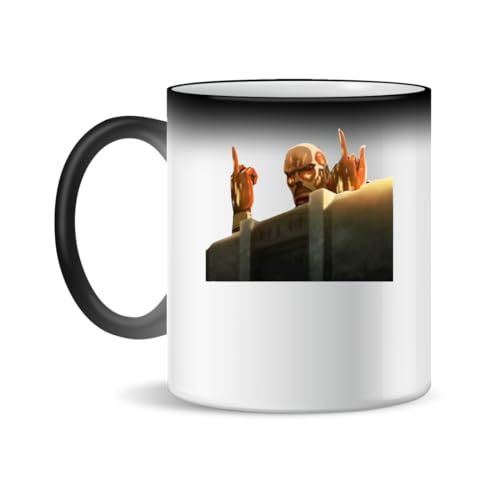 Forsca Colossal Titan Attack On Titans Funny Taza de Cerámica Para Té y Café, 300ml, Mágica, Blanca, Rosa, Negra 330ml