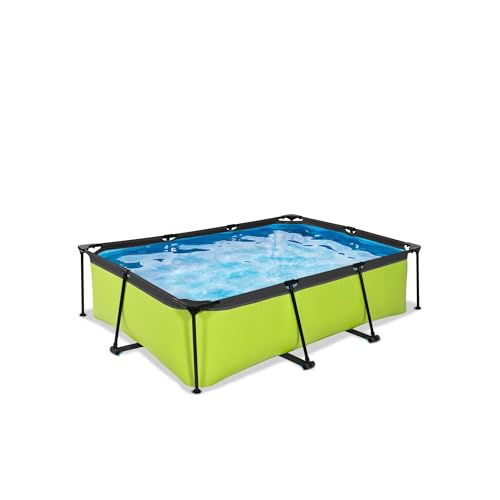 EXIT Piscina di Lime, 220 x 150 x 65 cm, piscina di famiglia, per esterni, pompa filtrante inclusa