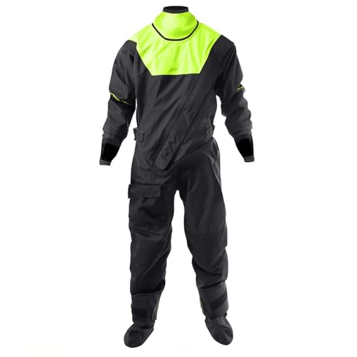 BEIAKE Kayak Dry Suit for Men with Latex Gasket Waterproof Breathable Paddling Kayaking Fishing Stand Up Paddle