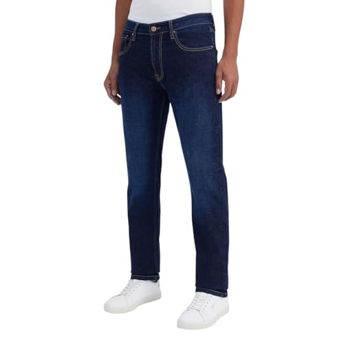 Image of Pepe Jeans Men's Straight Fit Jeans|Mid Rise |Stretchable Fabric| Jeans for Men | Available in Plus Size