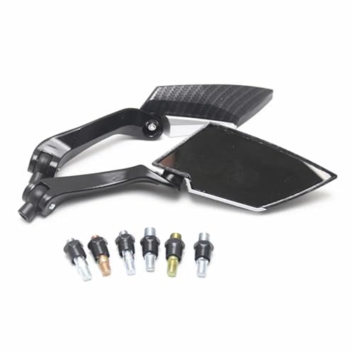 2 Espejos Retrovisores Para Motocicleta De 8 Mm Y 10 Universales Para Scooters Bicicletas Eléctricas Choppers Turismos Para YAM&AHA Para SUZ&UKI Para DUC&ATI