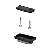 Wagner QuickClick® Filzgleiter Stuhlgleiter I 4er-Set zum Anschrauben I 4X Basis + 8X Schraube + 4X Gleiteinsatz austauschbar - Wollfilz Ultrasoft - Einsatz 32 x 15 mm - Made in DE - 15782800