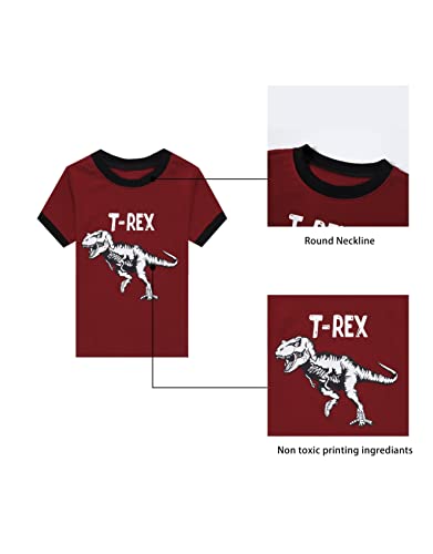 Image of KikizYe Boys Short Sleeve Pajamas Kids Summer Pjs Children Pajamas