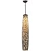 Meyda Tiffany 163153 Tiffany/Mica One Light Mini Pendant from Branches Collection Dark Finish, 6.50 inches, Mahogany Bronze
