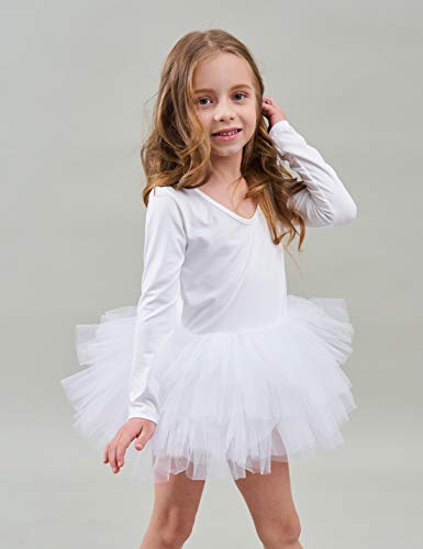 Image of Girls' Camisole Dance Tutu Leotard with Fluffy 4-Layers Ballet Dress for Ballerina (18 Months - 7 Years)