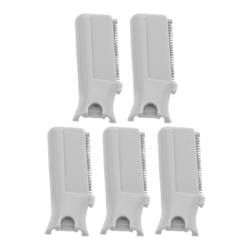 MAGICLULU 5 pezzi Kit Lame di Ricambio in Acciaio per Rasoio Sopracciglia Precisione per Modellatore Viso e Rimozione Peli Accessori Portatili per Donna e Uomo