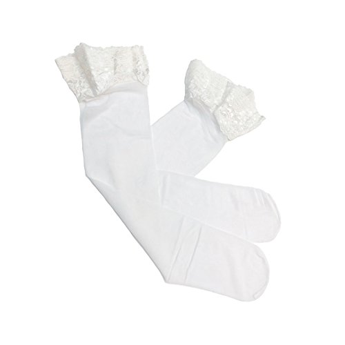 Image of Conte Semi Opaque Thigh Highs Self-Supported Stockings Silicone Lace Top Stay Ups Class 40 Den