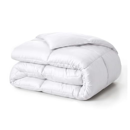 SUPERIOR Oversized All-Season Reversible Down Alternative Comforter, King, White