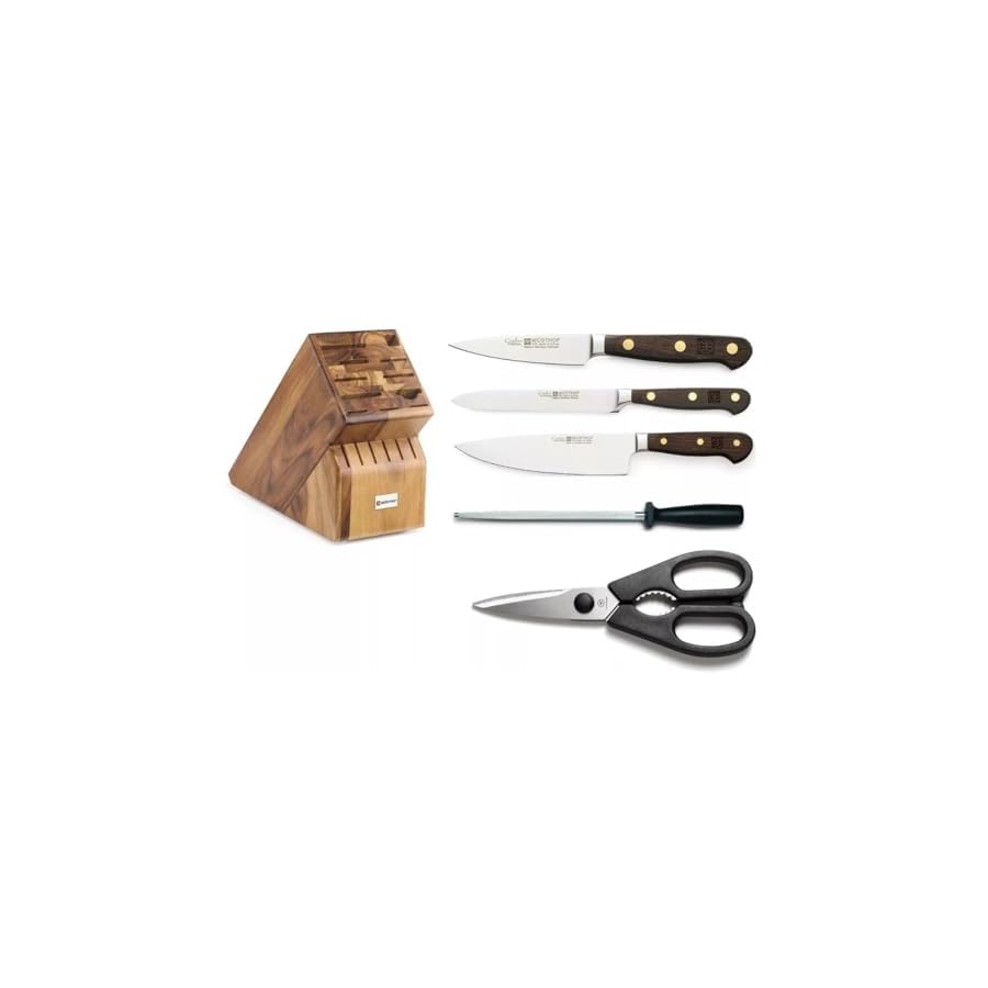 WÜSTHOF Crafter 6-Piece Knife Block Set