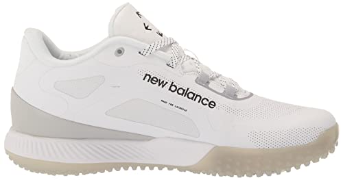 New Balance Men's Freezelx V4 Turf Lacrosse Shoe, White/Black/Polar Blue, 10.5 #TOP5