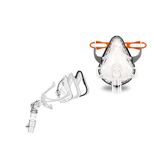 Denshine Full Face Mask for Sleep with Adjustable Headgear Clips (L (Height: 100-115mm))
