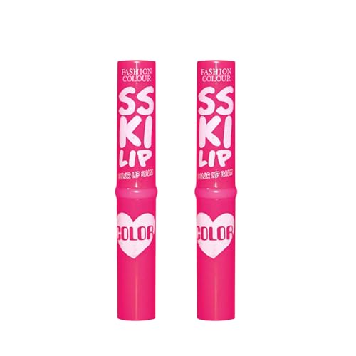 Image of FASHION COLOUR Kiss Lip Balm For All Skin Types | For Dark, Dry & Pigmented Lip | Moisturising, Non-Sticky, Shiny & Soft Lip | Tinted Balm (02 Purple Sexy)