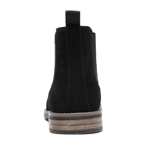 DECARSDZ Men's Chelsea Boots Casual Classic Comfy Slip-On Suede Chukka Mens Ankle Boot Black Size 11 by DECARSDZ - Used condition - Image 5