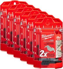 Milwaukee 48-22-1952 50 PC Hook Utility Knife Blades w/ Dispenser 6 Pack