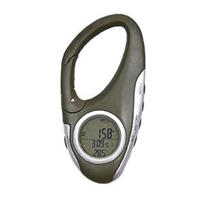 Obelunrp Baromètre altimètre numérique Baromètre Multifonctionnel Handheld 8 en 1 degré de gabarit pour la randonnée