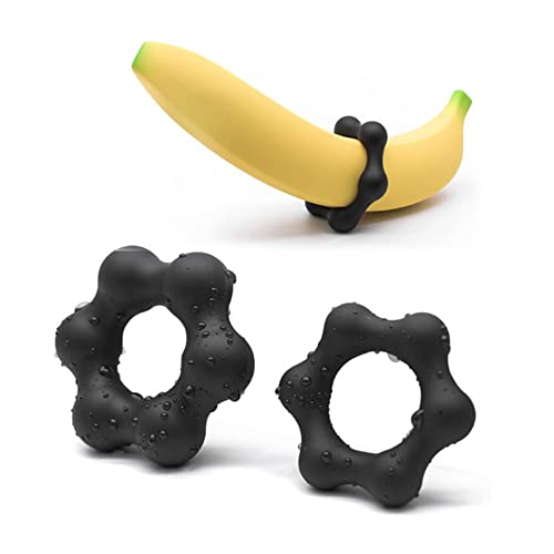 XaiPliung Anneau en Silicone, Anneau en Silicone Super Doux (Noir) Cover