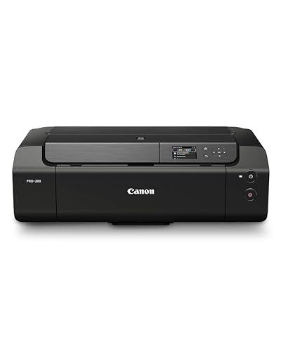 Canon PIXMA PRO-200 - Printer - Colour - Ink-Jet - A3 Plus up to 1.5 Min/Page (Colour) - Capacity: 100 Sheets - USB 2.0, LAN, Wi-FI(n)