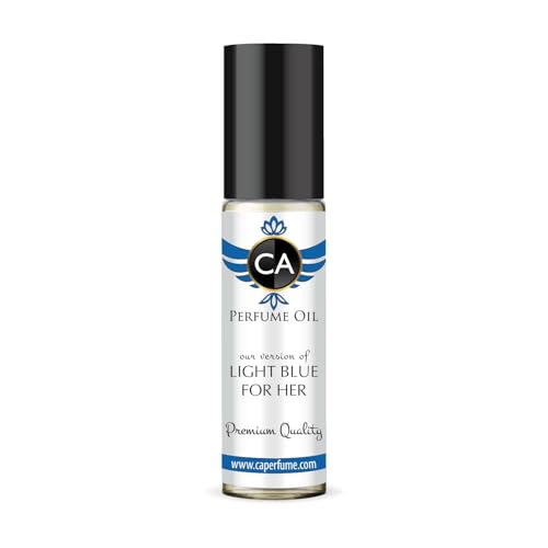 CA Perfume Impression of Light Blue For Women Replica Fragrance Body Oil Dupes Alcohol-Free Roll-On 0.3 Fl Oz/10ml