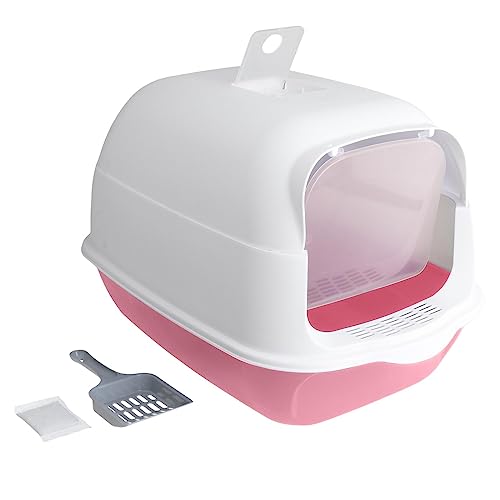 Litière pour chat bac fermé avec porte et bac à litière réutilisable - 2