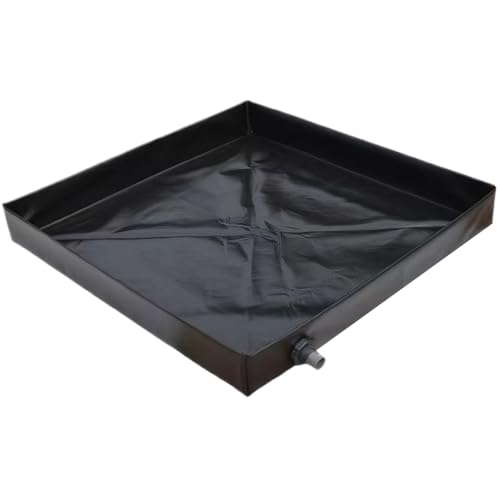 Jorzer Camping Shower Mat, 41x41'' Collapsible Shower Base with Wrapped Edges Rapid Drainage Waterproof Pan with Heavy Duty Bottom for Outdoor Camping.