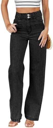 Sidefeel Jeans for Women High Waisted Straight Leg Denim Pants