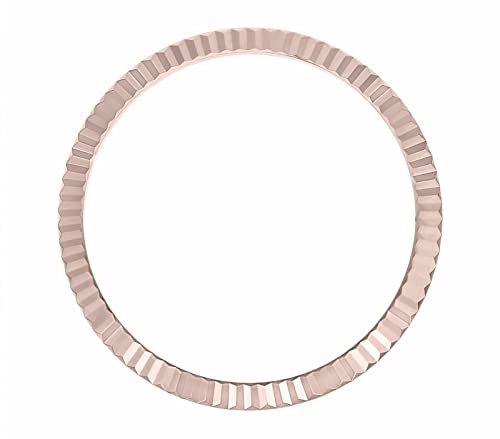 Ewatchparts Rose Gold Fluted Bezel Compatible With Rolex President Day-Date 118135, 118205, 118235, 1183
