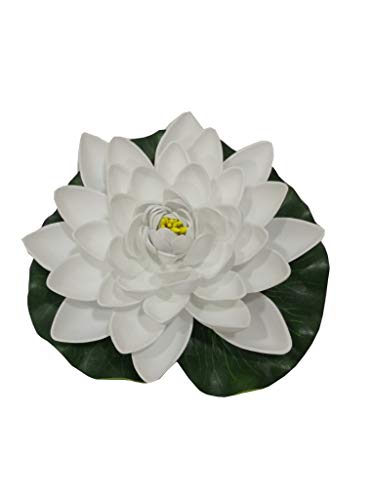 SZ - Flor Loto gomaespuma 17cm Blanca