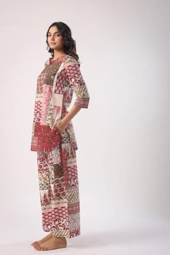 Leriya Fashion Co-ord Set For Women Stylish | Kurta Sets for Woman | Kurtis | Short Kurti For Women Latest | Dress For Woman | 3/4 Sleeve Printed Ethnic Co Ord Set