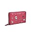KARL LAGERFELD Women's Jacqueline Zip Wallet with Pins, Fuchsia, One Size
