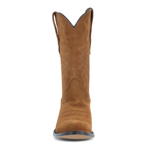 Image of Soto Boots Mens Classic Round Toe Cowboy Boots H7001 | Dress Boots